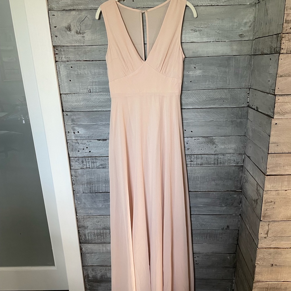 BHLDN Blush Pink Evening Gown Dress, size S